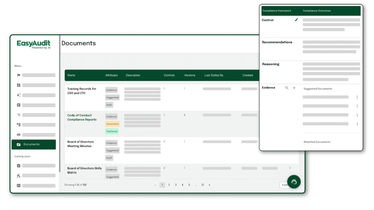 Evidence Mapping Interface